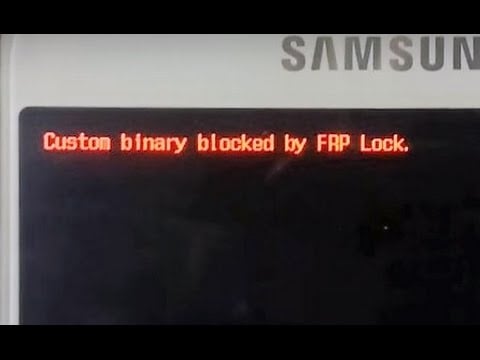 حل مشكلة custom binary blocked by frp J120H
