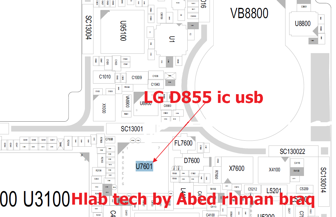 LG D855 IC USB