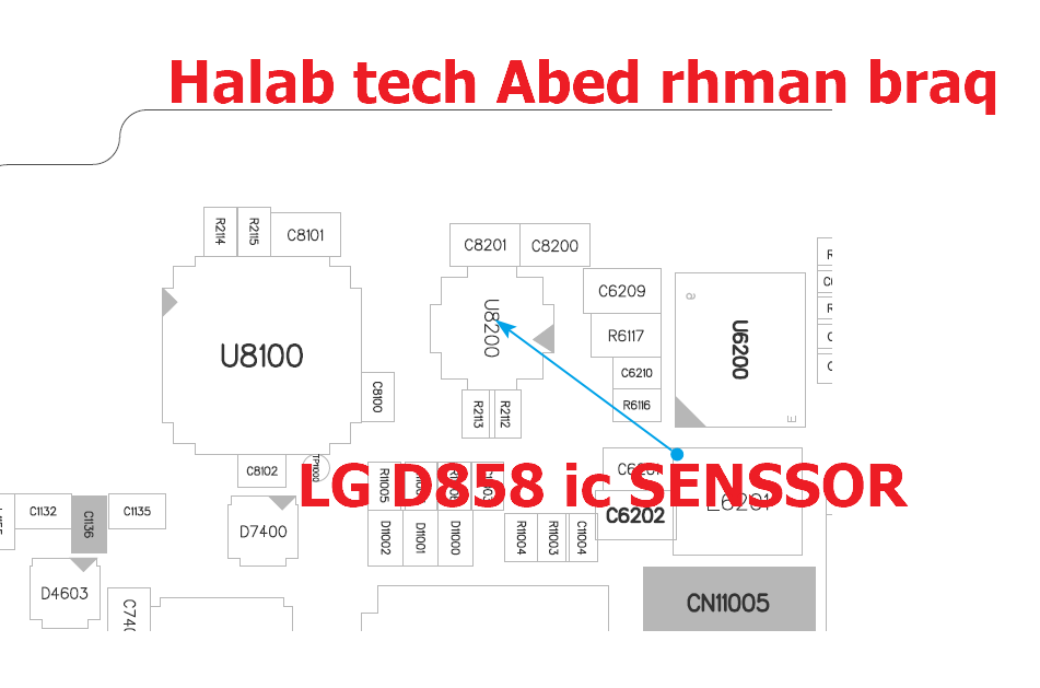 LG D858  ic senssor