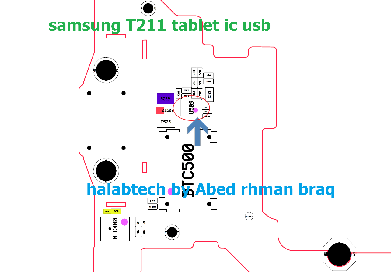 SAMSUNG SM-T211 TABLET IC USB