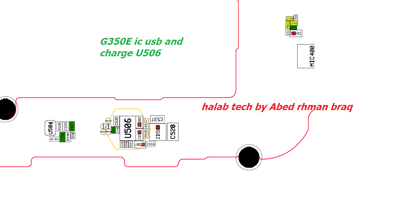 G350E ic charge and usb