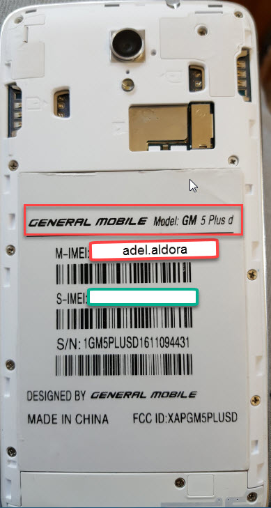 repair IMEI Original gm 5 plus (mini) without box
