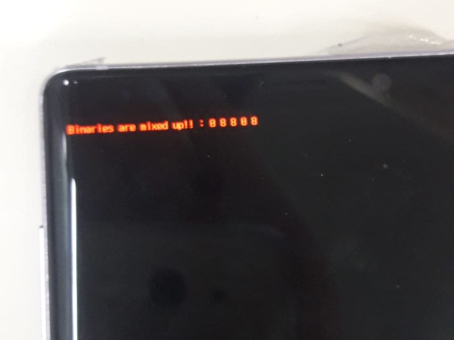 حل مشكلة Binaries Are Mixed Up!! لجهاز S9 S9 Plus