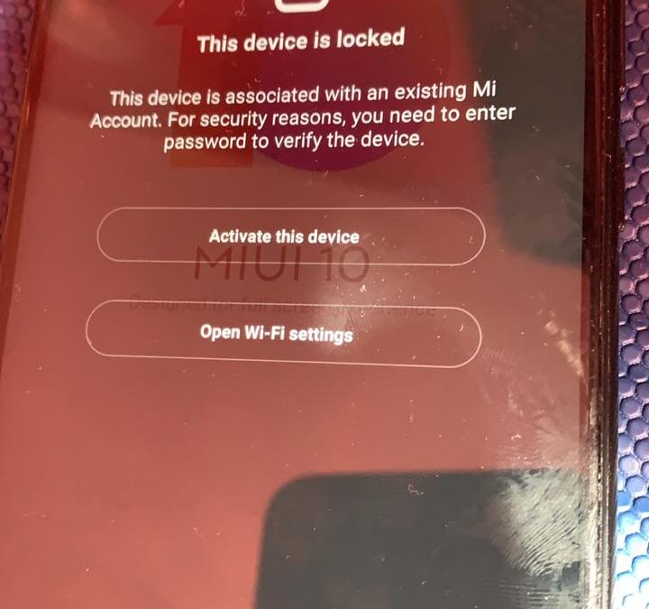 Remove Mi Account Redmi Note 7 Pro locked bootloader by edl