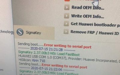 حل مشكلة Sending boot …. Error writing to serial port