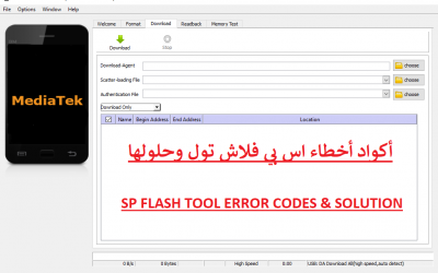 حل مشكلة خطأ 4008 في SP flash Tool