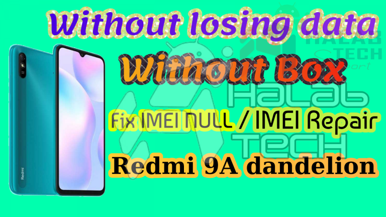 Redmi 9A dandelion Repair IMEI