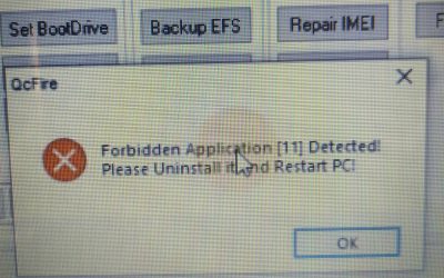 حل مشكلة  Forbidden Application [11] Detected! Please Uninstall it and Restart PC) umt dongle 6,7)