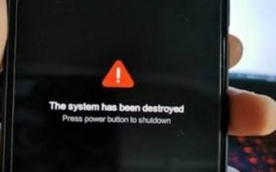 حل مشكلة MI A3 the system has been destroyed Locked bootloader