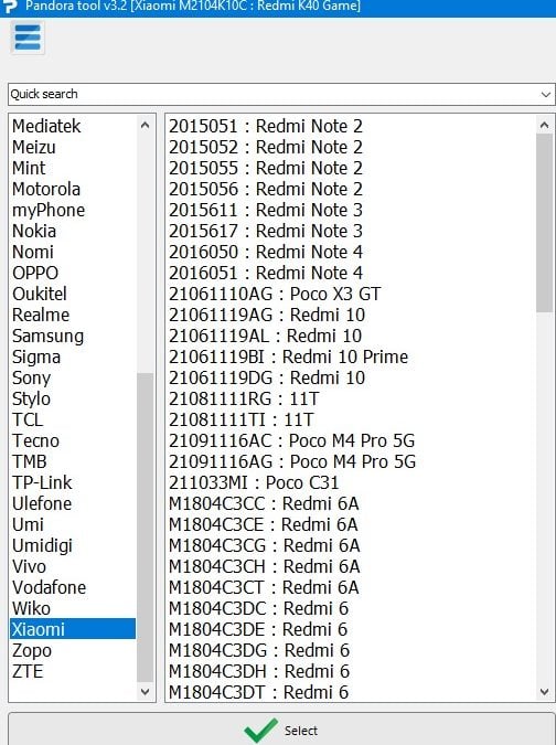 اصلاح ايمي الاساسي للهاتف Redmi K30 Ultra (cezanne) باستخدام Repair IMEI Original Redmi K30 Ultra (cezanne) By Pandora // Pandora