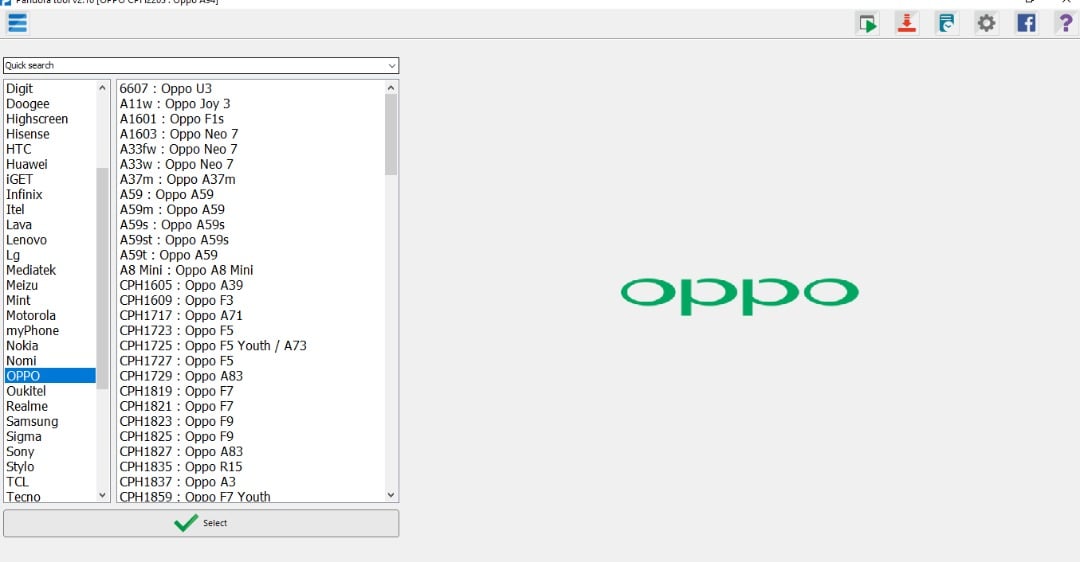 اصلاح ايمي الاساسي للهاتف Oppo F7 CPH1819 باستخدام Repair IMEI Original Oppo F7 CPH1819 By Pandora // Pandora
