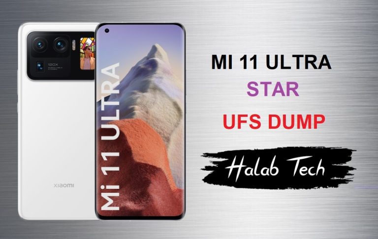 MI 11 ULTRA STAR UFS DUMP