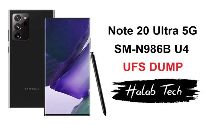 N986B U4 UFS Dump