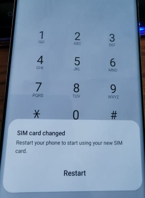 حل مشكلةN976N SIM CARD CHANGED