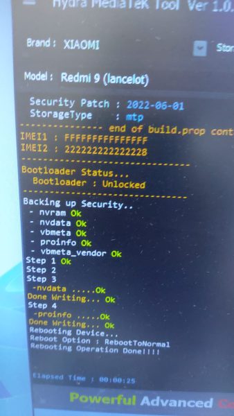 اصلاح ايمي اساسي على دنغل هيدرا جهاز Repair Basic imei fix on hydra dongle note 9 merlin