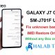 J701F U10 How To Fix unknown baseband and IMEI Restore Original