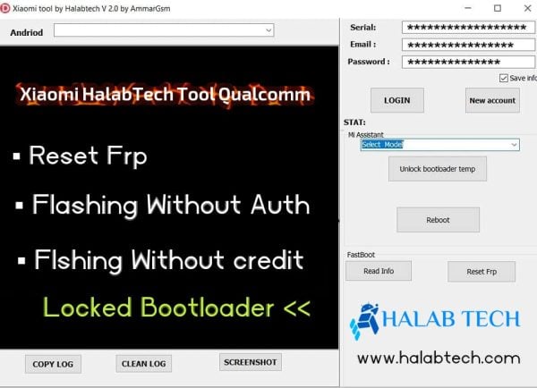Xiaomi Qualcomm Flashing Without Auth Locked Bootloader Via HalabTech Tool