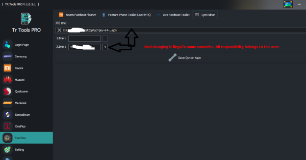 طريقه تعديل ملف الشبكه qcn للكل اجهزة شاومي على اداه tr tool