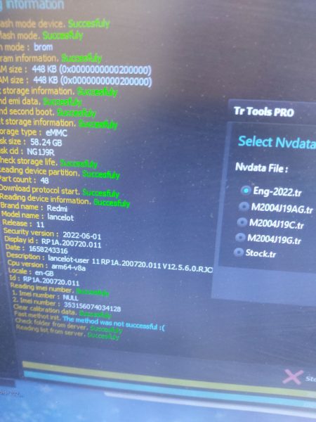 اصلاح باسبند وايمي اساسي باقل من دقيقه/ redmi 9 lancelot / على اداه TR TOOLS
