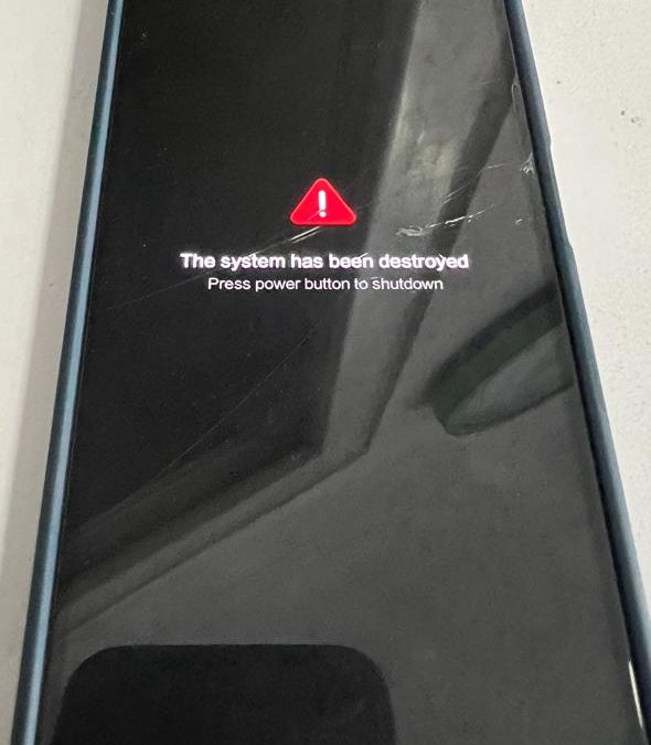 Redmi Note 11 Pro+ 5g  the system has been destroyed تم تدمير النظام