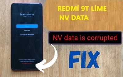 الحل النهائي لمشكلة مقفول بوت Redmi 9T (lime) Nv data is corrupted