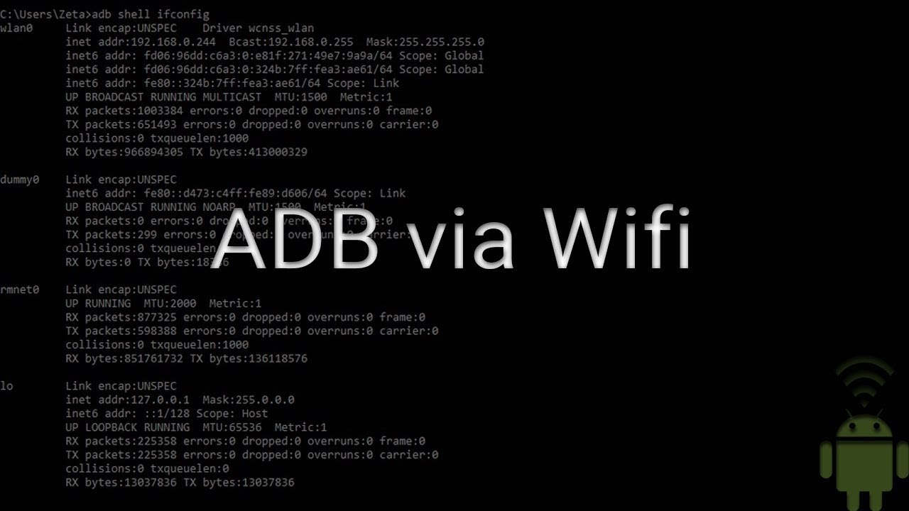 Send ADB Commands Over WIFI