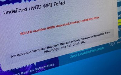 حل مشكلة برنامج المخططات بورنيو Borneo Undefined HWID detected. Contact admistrator