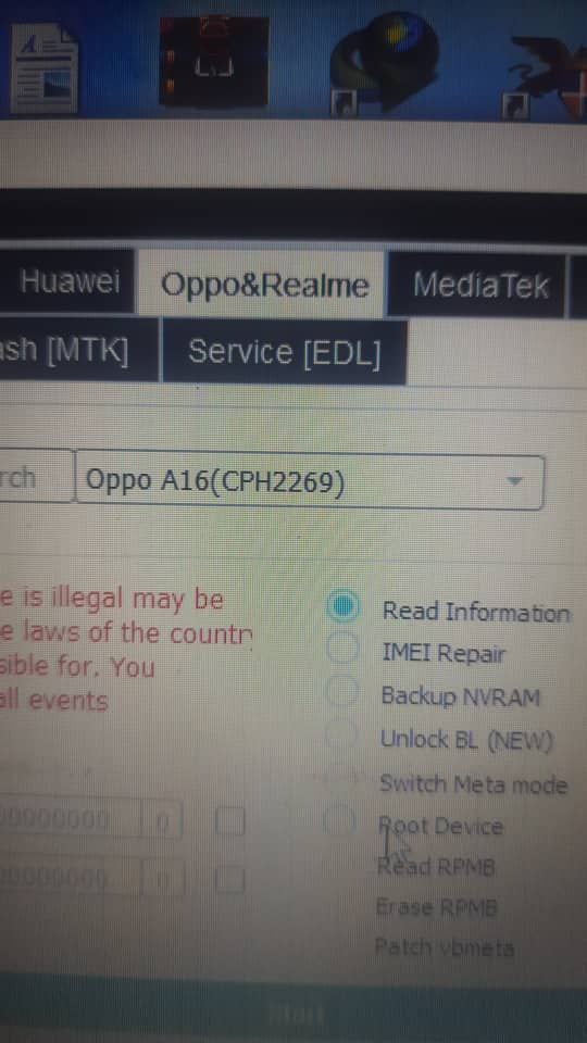Repair imei +null baseband oppo a16 cph2269