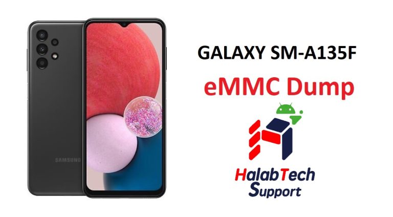 GALAXY SM-A135F U4 eMMC Dump