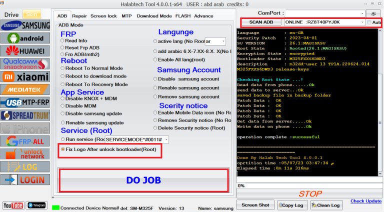 SM-M325F Remove Logo Bootloader