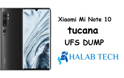 Xiaomi Mi Note 10 tucana UFS DUMP