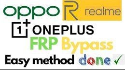 Oneplus /Oppo/ Realme FRP REMOVE easy Mehtod Work any Version
