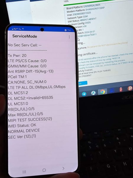 SM-S901B U8 Repair IMEI Original And Fix Network 4G