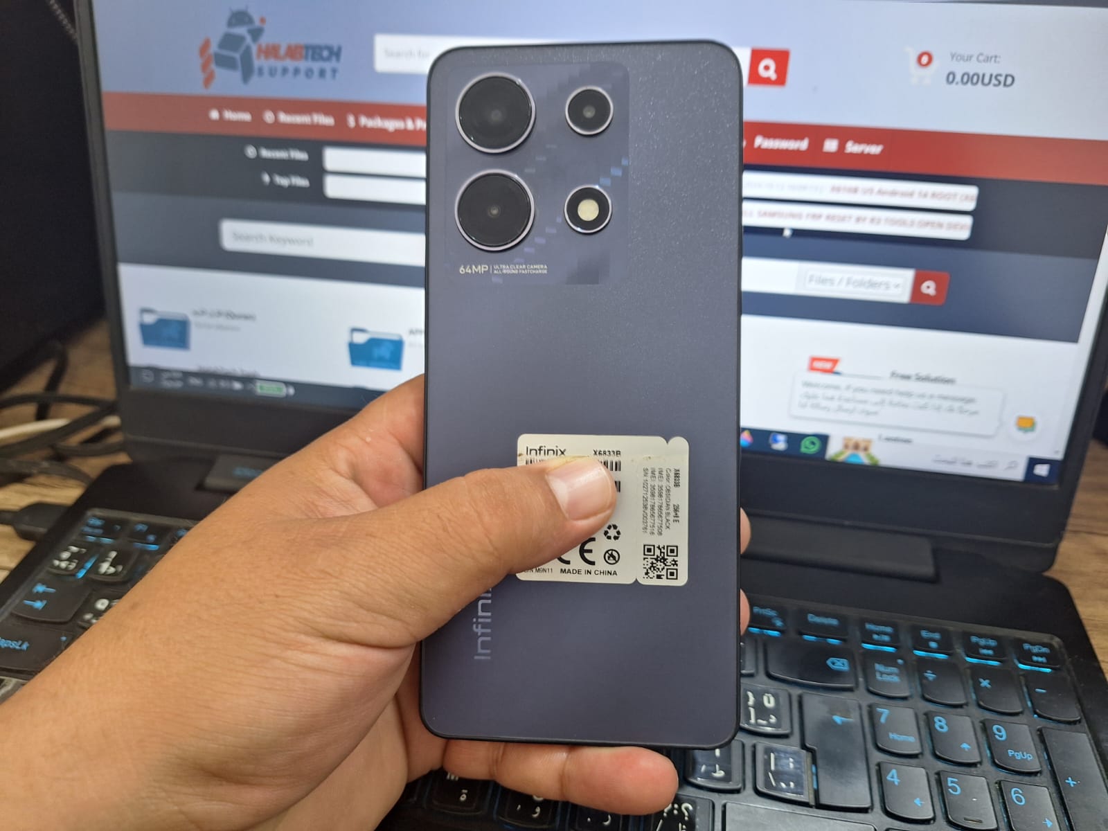 Infinix X6833B Repair IMEI Original in Meta Mode All Security