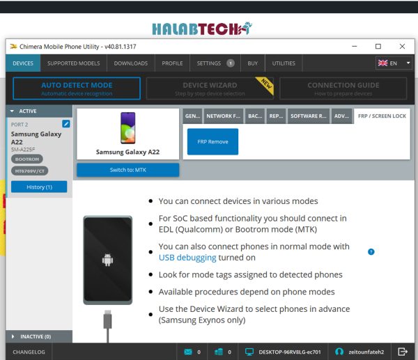 Reset Frp For Samsung A225F Bit 9 With Chimera Test Point