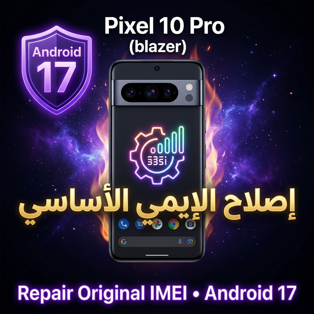 Pixel 10 Pro blazer Repair IMEI Original Android 17 / إصلاح الإيمي الأساسي لهاتف Pixel 10 Pro blazer