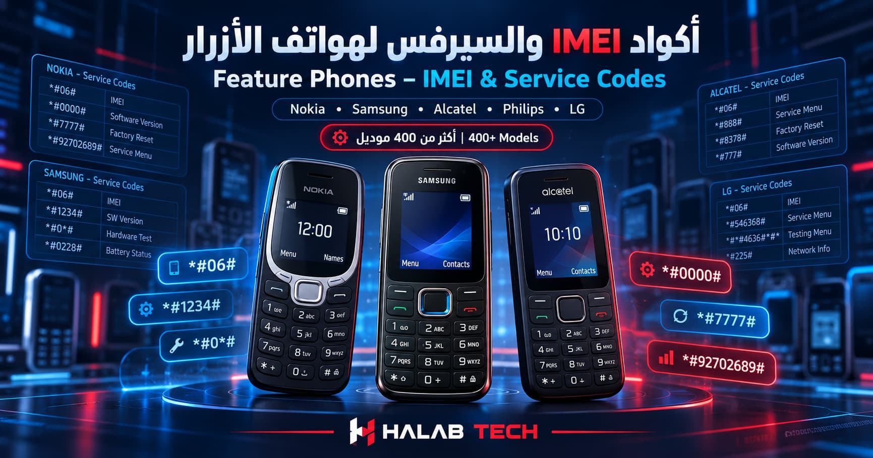 اصلاح ايمي اساسي Alcatech E07 repair original imei المعاد تصنيع
